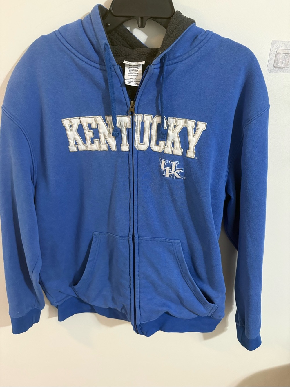 Vintage 90s UK Wildcats ProEdge Size Large Super Soft Zip-Up